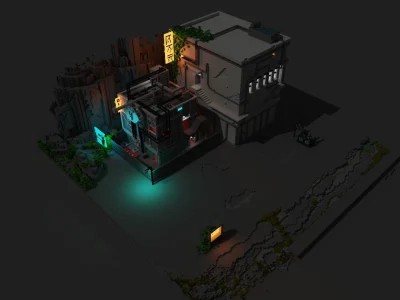 Amaizing voxel art for your game/poster with enhanced detailing
