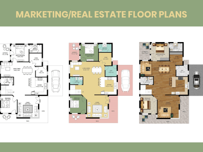Professional looking Marketing/Real Estate Floor Plans and Site Plans