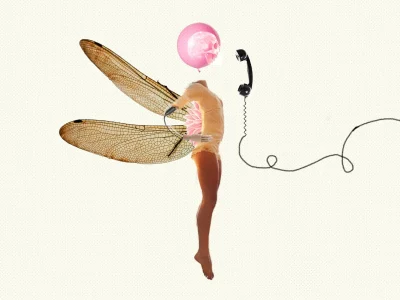 An amazing digital collage for your next postcard.