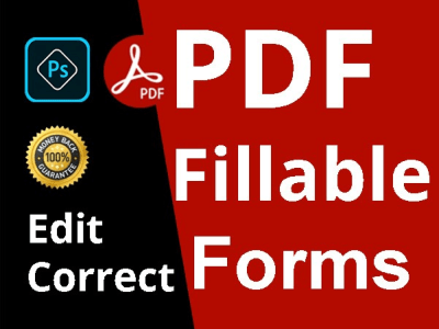 PDF Fillable Form, Edit PDF,  Editing Interactive Dynamic Fillable PDF Form