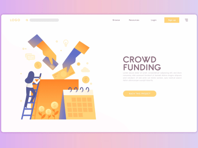 A crowdfunding platform for investment donations or charity