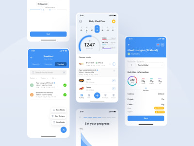 A custom Mobile App UI design concept