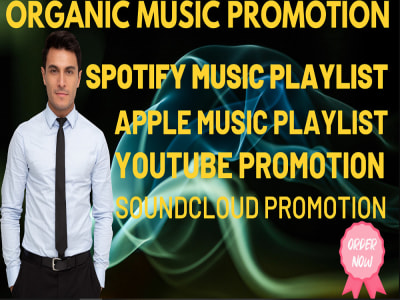 Organic Spotify music promotion to organic playlist curators