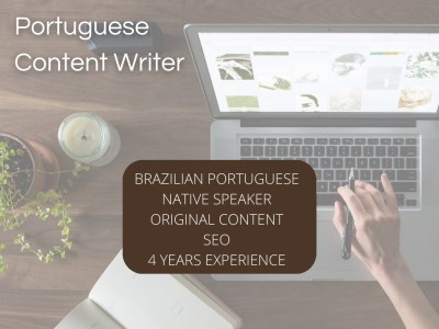A high-quality Portuguese Content Writer for your blog or website