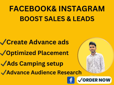 Advance Facebook and Instagram ads for clothing business