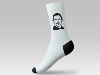 A  bale Christian pattern design for your socks business