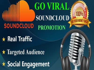 Organic SoundCloud music promotion and run ads, campaign