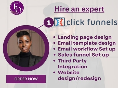 Clickfunnels landing page, sales funnel website in click funnel, migration