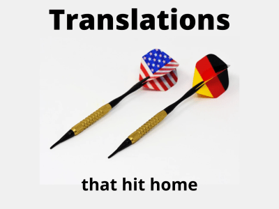 A natural sounding English to German translation