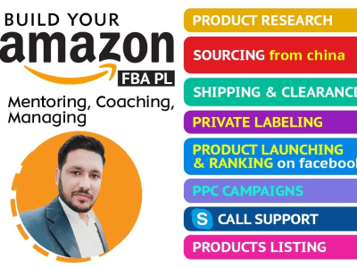 An expert coach who will build, manage your amazon fba private label store
