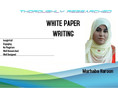 Well researched and high impact white paper