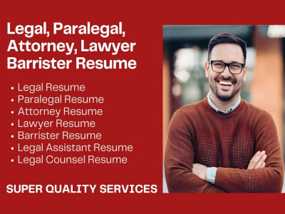 Legal, Paralegal, Attorney, Lawyer, Barrister Resume