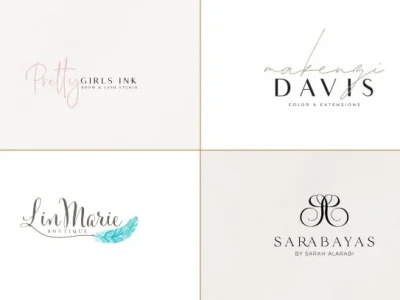 Luxury fashion, beauty or boutique logo design