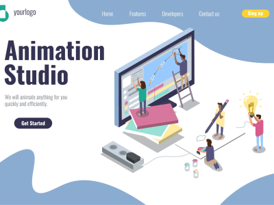 Amazing isometric illustration for your website