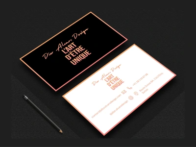 A professional and catchy business card design