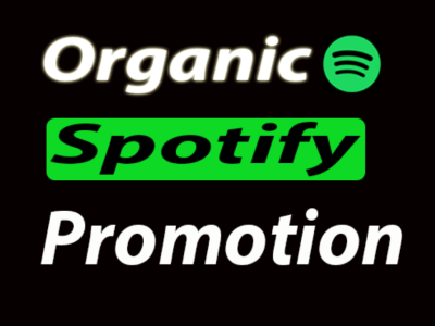 Organic Spotify music promotion to a large audience
