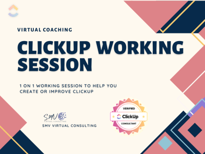 A ClickUp Coaching Session with a Vetted ClickUp Consultant