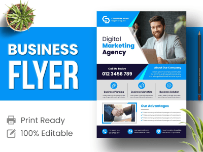 Flyer design for business, medical, event, marketing, gym, real estate, spa