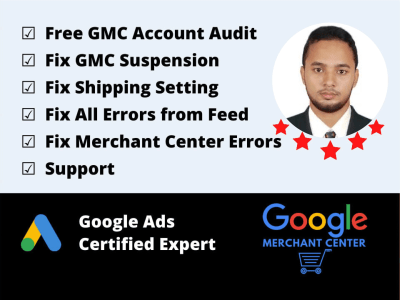 Error free google merchant account and shopping ads