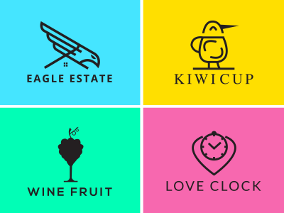 Amazing 3 minimalist logos with free source files.