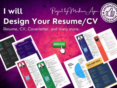 A beautiful, modern, and professional resume, CV, and cover letter.