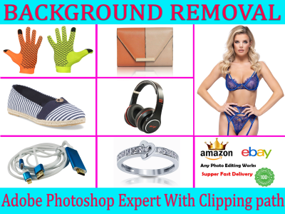 E-commerce photo editing -Background Remove-white background-clipping path