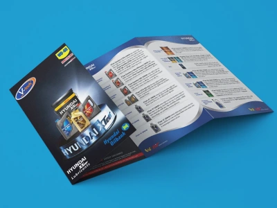 A design company brochure, Try Fold Flyer, profile or annual report