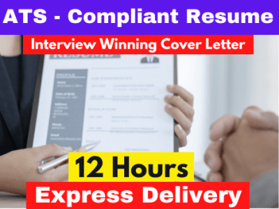 Professionally crafted, ATS-optimized resume, Cover Letter and LinkedIn
