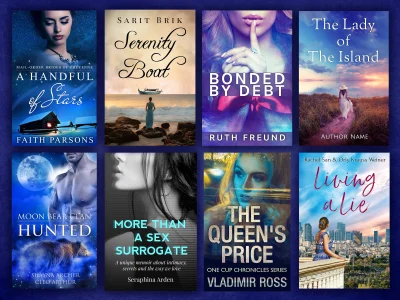 Book cover design, Romance, History, Memoir, Drama, Literature