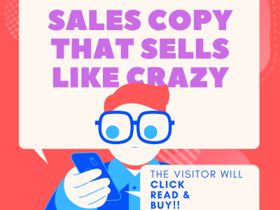 A highly converting SALES COPY to boost your SALES VOLUME