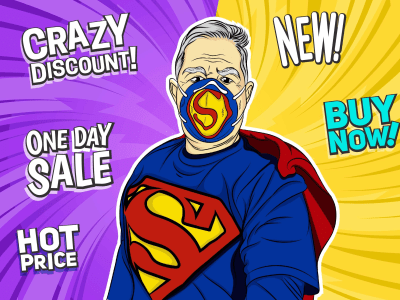 Colorful pop art & comic cartoon for your photo