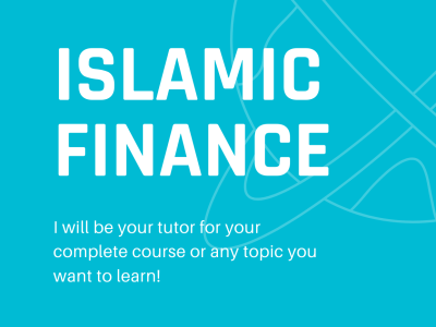 Tutoring of Islamic finance as complete course
