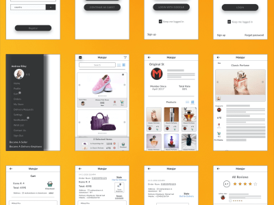 A professional wireframes with clickable prototype for your app or ...