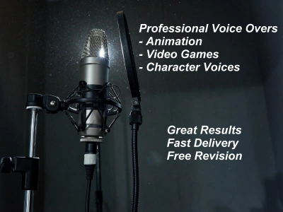 A professional animation voiceover