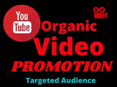 Organic youtube video promotion to targeted audience