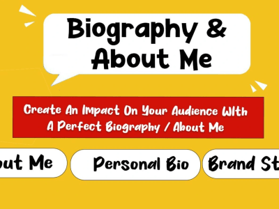 A standard bio, LinkedIn profile summary from a Bio Writer