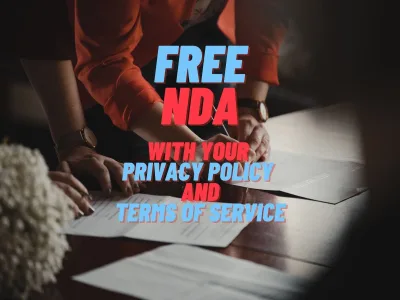 A privacy policy + terms of service + FREE NDA!
