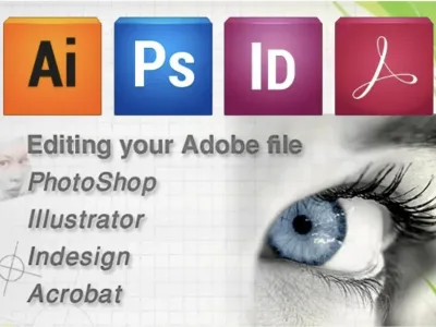 An edited photoshop, illustrator, indesign or PDF professionally