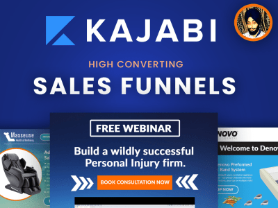Kajabi design, kajabi website or kajabi online course creation