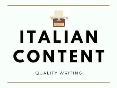A professional Italian content