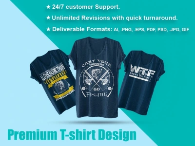 Custom Graphic & Unique T-shirt Design For Your Business
