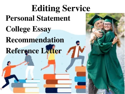 Meticulously edited personal statement and cover letter