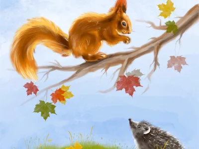 A cute illustration for a children book