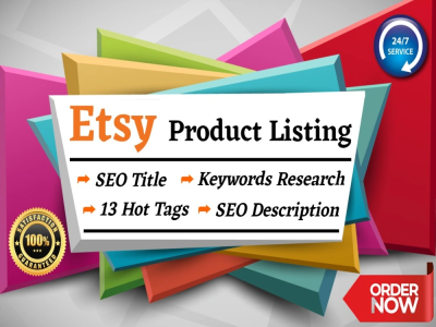 SEO optimized Esty product listing
