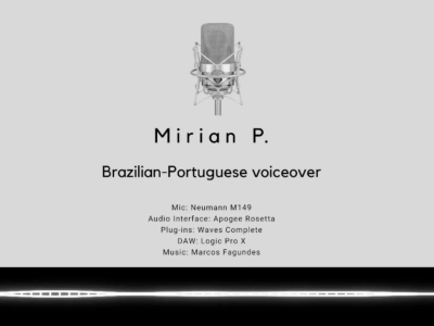A professional Voiceover in English Portuguese or Spanish