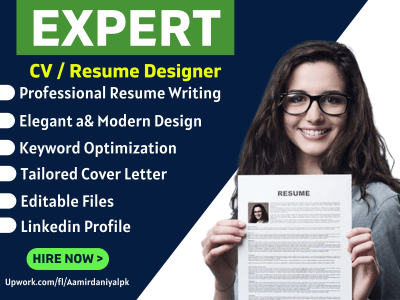 A professional job cv / resume design, cover letter and LinkedIn Profile