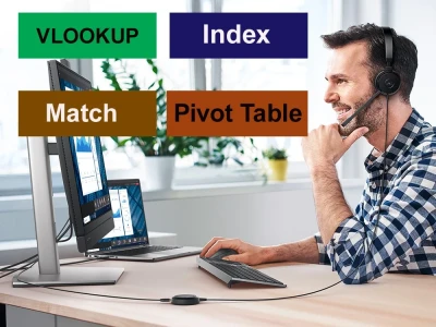 Custom Excel with Functions, Formulas, VLOOKUP