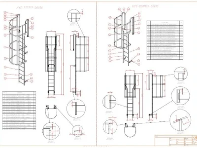 Professional engineering drawings 2D