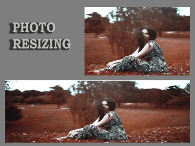 Picture resizing, cropping and rotation service