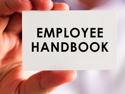 A customized and detailed EMPLOYEE HANDBOOK